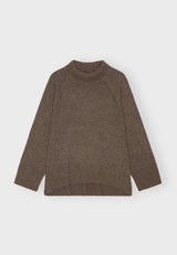 11439 Asterknitmerino Brownmelange B