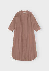 11702 Laurellashirtdresslinen Caramelbrown