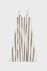 11722 25Edendressstripe Ecrudarkbrownwhite B