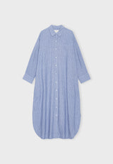11770 Avashirtdressstripe Lightbluewhite