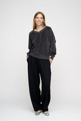 Anna Velvet Darkgrey Shiloh Black 1192 LOW