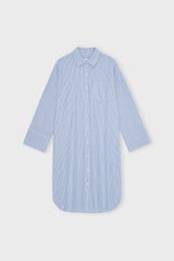 Athenashirtdressstripe Whiteheavenblue