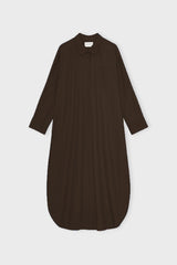 Avashirtdresspoplin Darkbrown