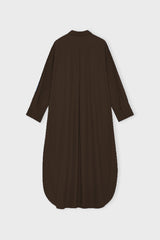 Avashirtdresspoplin Darkbrown B