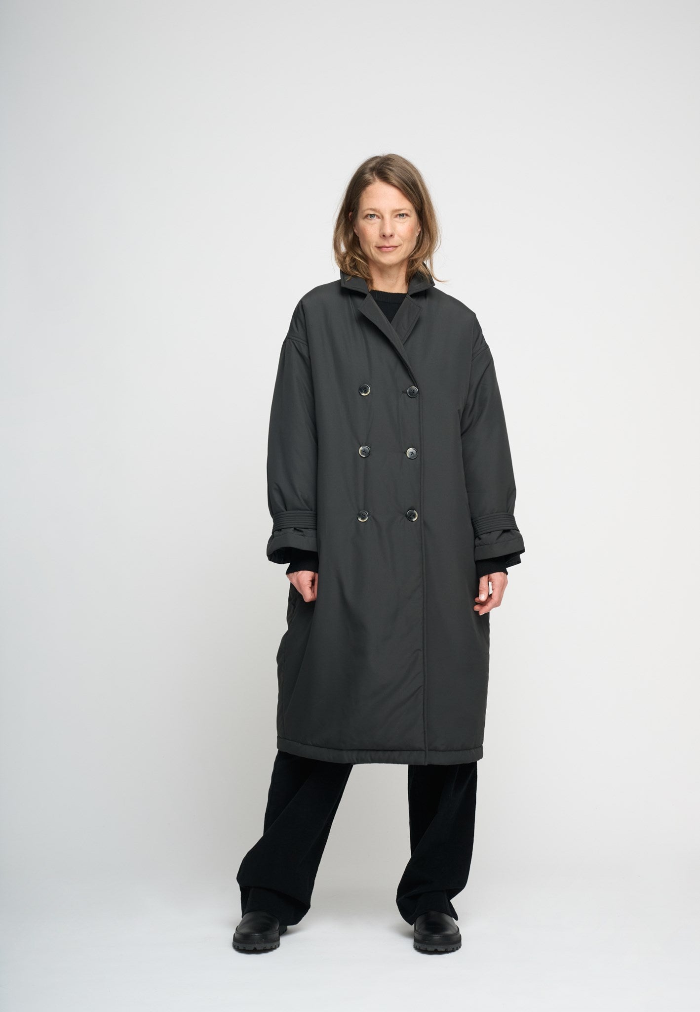 Berislav Long Padded Coat 1012 Moonless Night