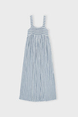 Genuinedressstripe Seablue Ecru B