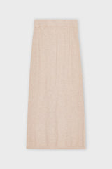 Honey Knit Skirt Oatmeal Melange B