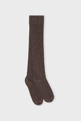 Kneeribsocks Brownmelange (2)