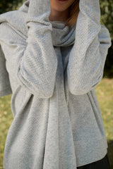 Molly Big Scarf Light Grey 446 LOW