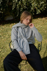 Molly Big Scarf Light Grey Matter Moonless 356 LOW