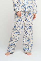 New Moon Pants Blue Flower 916 LOW
