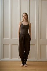 Stretch Stone Brown Zen Dark Brown Legwarmers 606 LOW