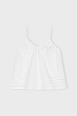 Sunshine Top Poplin White