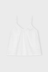 Sunshine Top Poplin White