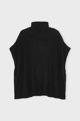 Tiliaknitponcho Black