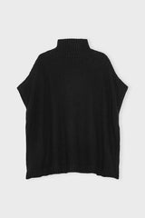 Tiliaknitponcho Black B