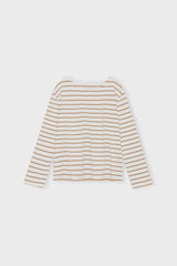 Blessedsweatshirtstripe Ecruwarmsand