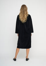 Helia Velvet Dress Black 211 LOW