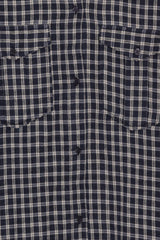 Kaia Shirt Check Sanddarknavy CROP