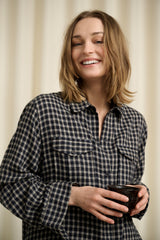 Kaya Long Shirt Check LOW