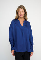 Light Shirt Silky Deep Blue 183 LOW