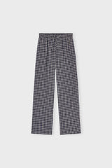 Moon Pants Check Sanddarknavy