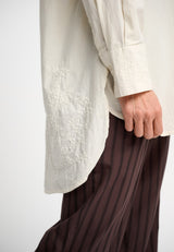 Posy Shirt Natural Moon Pants Stripe Brownl 0477 LOW