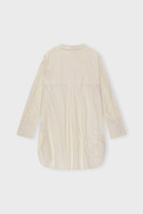 Posy Shirt Poplin Natural Emb B