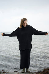 Shadow Knit Black Dazzling Skirt 794 LOW