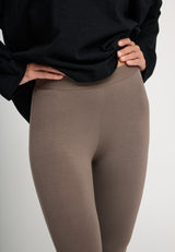 Smooth Leggings Dark Taupe 0677 LOW
