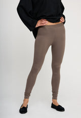 Smooth Leggings Dark Taupe 0688 LOW