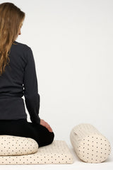 Wise Wrap Smooth Dotted Meditation Moon Mat Yoga Bolster 1404 LOW Red