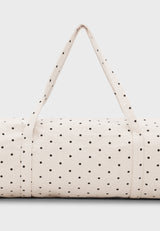 11285 Dottedyogamatbag Ecrublackdots 3
