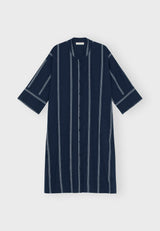 11713 Livelyshirtdressstripe Darknavywhite