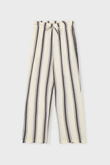 11720 Moonpantsstripe Ecrudarkbrownwhite
