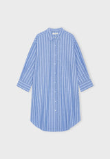 11731 Havenshirtdressstripe Heavenblue