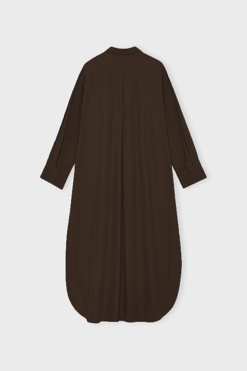 Avashirtdresspoplin Darkbrown B
