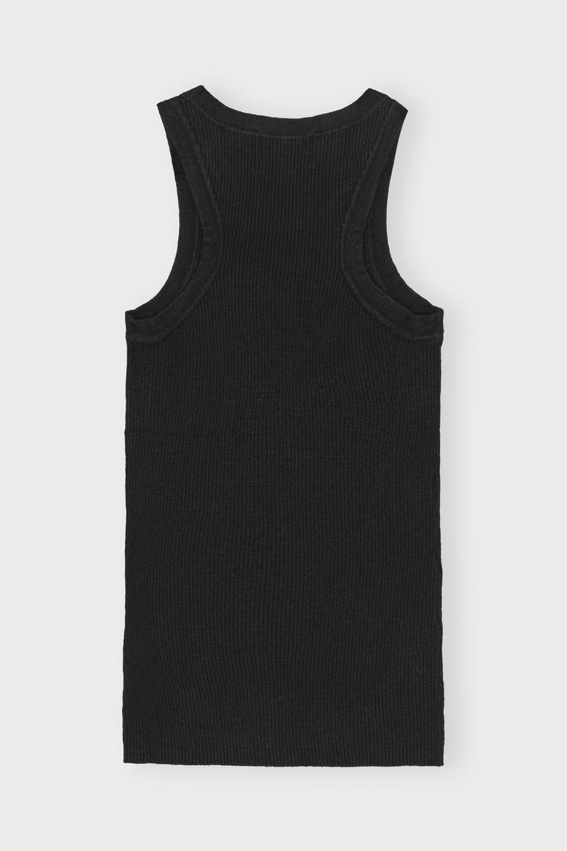 Calmribtanktop Black B
