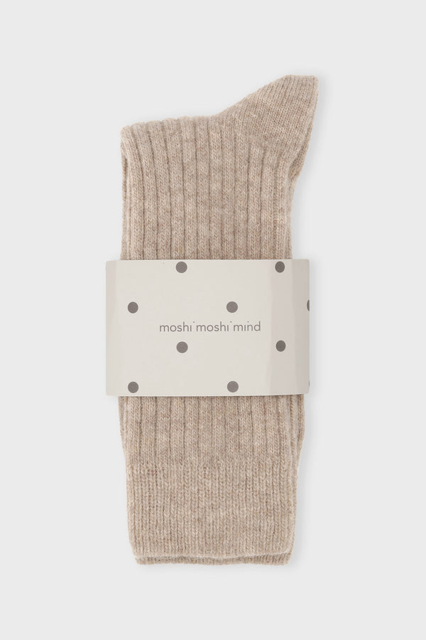 Cozyribsocks Taupemelange B