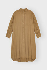 Floret Shirtdress Twill Khaki Brown