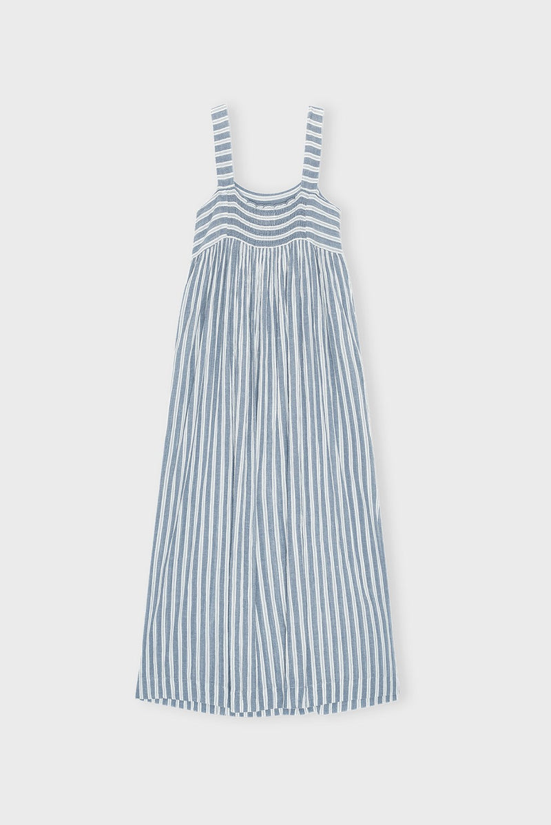 Genuinedressstripe Seablue Ecru B
