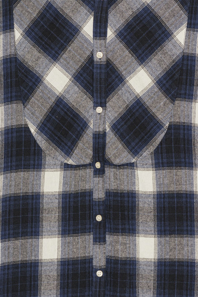 Lauren Shirtdress Blue Check CROP