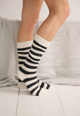 Polar Socks Dark Grey Stripe 1325 LOW