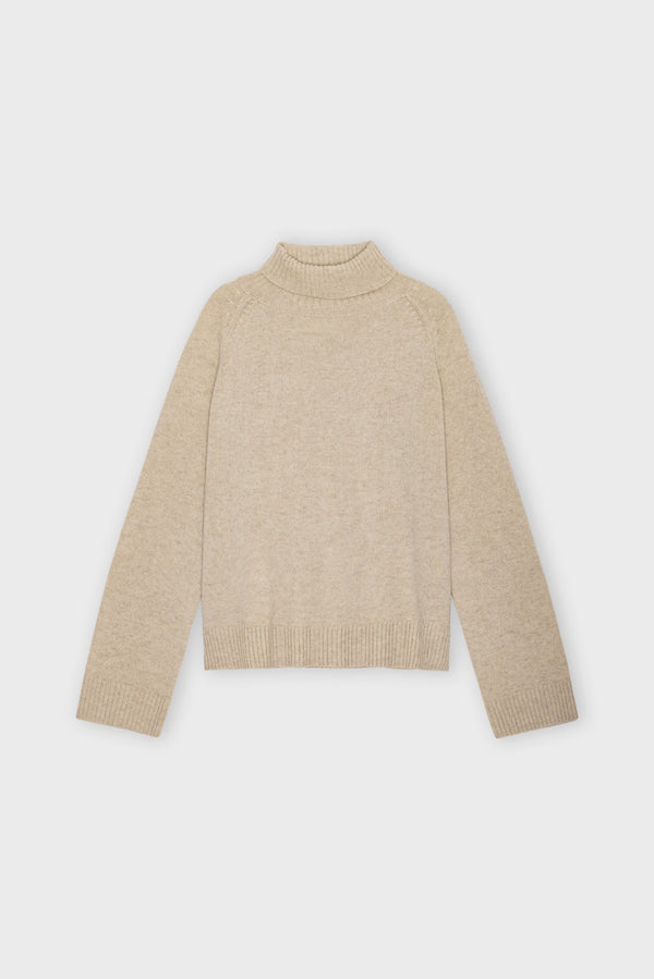 Rikkeknitrollneck Offwhite