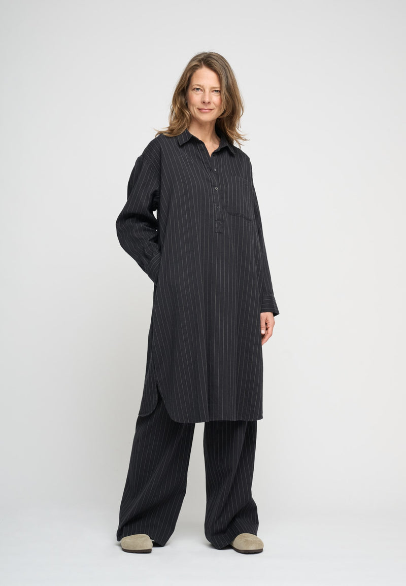 Slow Pants Stripe Relieve Shirtdress 570 LOW