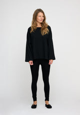 Smooth Leggings Black Earth Sweat Black 0695 LOW