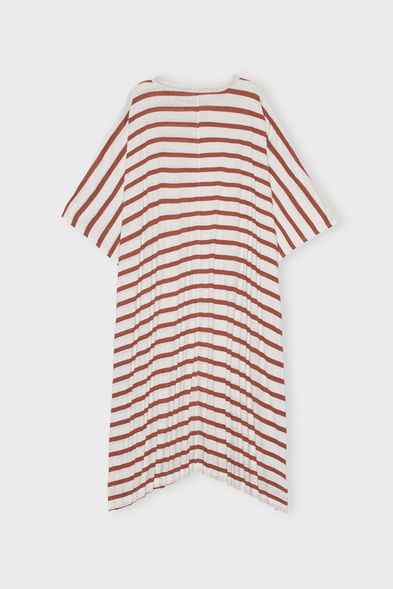 Sunny Kaftan Stribe Terracotta B
